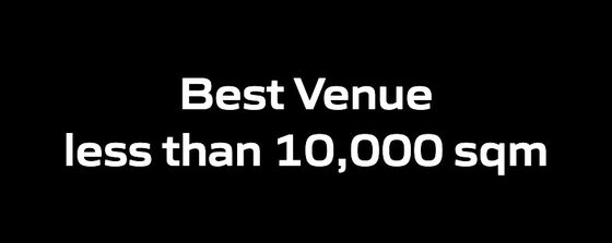 Best Venue less than 10,000 sqm - Centre 400x159